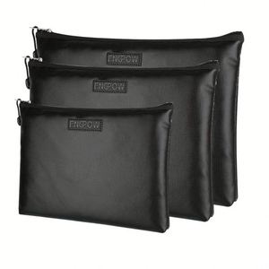CUSTOM Waterproof and Fireproof <b>Document</b> <b>Bags</b> Small Middle Large Size File Collection Quality Money <b>Bag</b> for Office Use - Product Image 4