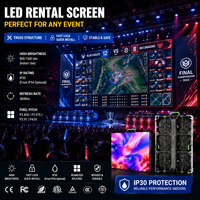 Pantalla LED de Alquiler para Interiores y Exteriores TOPvision P3.91 P4.81 P6.25, 500x1000mm, IP65 Impermeable, Pantalla de Presentación de Marca, 2 Años de Garantía