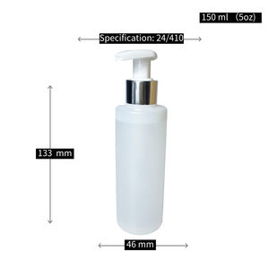 60ml 90ml 120ml 180ml 250ml 300ml 500ml White Boston Round HDPE Classic <b>Bottle</b> with <b>Pump</b> Sprayer for Shampoo Lotion - Product Image 4