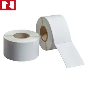 Blank White 4 X 6 Inch Direct Thermal Blank Shipping Paper Label Roll Barcode Sticker 100x150 Thermal Label For Zebra Printer