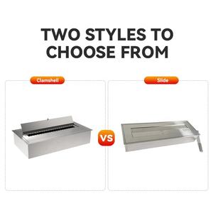 Cheminée sans fumée moderne pour la maison, en acier, au bioéthanol, pour usage intérieur, cheminées linéaires au bioéthanol - Product Image 6