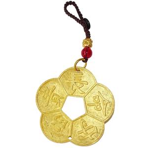 عملة نحاسية عتيقة بوصة ، سبيكة كبيرة ، زهر البرقوق ، التميمة فنغ شوي لتزيين المنزل ، Caifu Lu <span class=keywords><strong>Shou</strong></span> Xi الحلي المعدنية - Product Image 6