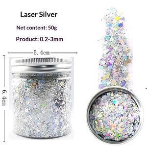 Lentejuelas iridiscentes para decoración <span class=keywords><strong>de</strong></span> uñas, 50g 100g, en botella con tapa <span class=keywords><strong>de</strong></span> aluminio, para maquillaje <span class=keywords><strong>de</strong></span> ojos, cosméticos y resina, transfronterizas - Product Image 3