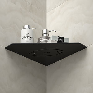 Estante de <span class=keywords><strong>ducha</strong></span> de esquina negro mate de 10 pulgadas, <span class=keywords><strong>sin</strong></span> necesidad de perforar, recortes de <span class=keywords><strong>acero</strong></span> <span class=keywords><strong>inoxidable</strong></span>, aplicación de baño, Envío Gratis - Product Image 1
