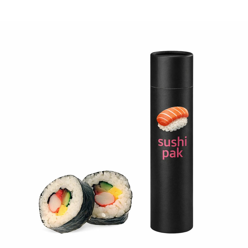 Custom Printing Biodegradable Push Pop Sushi Packaging Sushi Push Pop Container Cylinder Push Up Cylinder Paper Tube Packaging