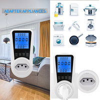 Medidor de Energía Digital BR Plug, Medidor de Potencia de Enchufe de CA, Monitor de Consumo de Electricidad Monofásico, 2% de Precisión, Certificado CE, Kilovatios