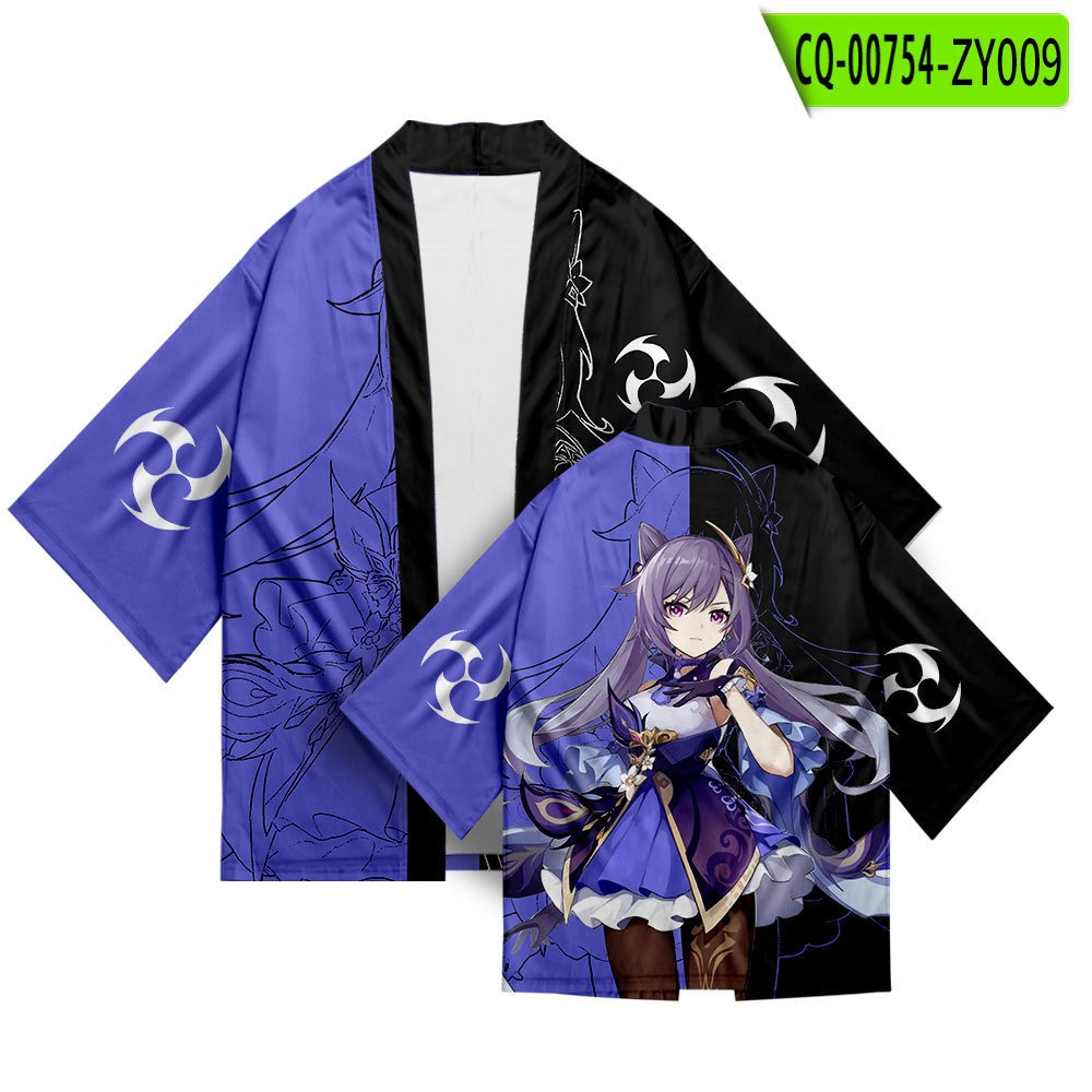 4.Kimono Women Men Shirt Costume