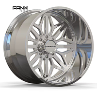 FANXI 20/22/24/26 24x12 24x14 8 Lug Pattern 8x6.5 8x180 compatible avec RAM Chevy GMC Sierra 2500hd Toyota Trundra Tacoma