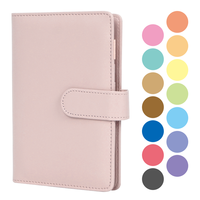 Carnet de budget A6 à couverture rigide en cuir PU, 100 feuilles, carnet hebdomadaire et mensuel