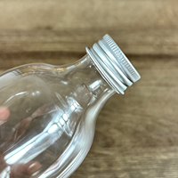 Bouteille en plastique PET de 350 ml pour jus de fruits et légumes fraîchement pressé, modèle goutte d'eau, jetable, pour jeûne intermittent