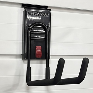 Gancio da Garage Resistente con Sgancio Automatico |   Supporto da Parete Multiuso con Pulsante di Rilascio Rosso - Product Image 1