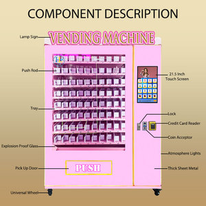 Máquina expendedora <span class=keywords><strong>con</strong></span> lector <span class=keywords><strong>de</strong></span> tarjetas, máquina expendedora <span class=keywords><strong>de</strong></span> tóner facial, máquina expendedora <span class=keywords><strong>de</strong></span> cosméticos <span class=keywords><strong>con</strong></span> ventana <span class=keywords><strong>de</strong></span> exhibición, nueva tendencia - Product Image 4