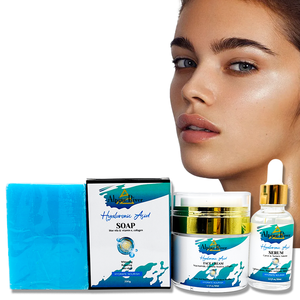 2024 Melhor Beleza Cuidados Com A Pele Gift Set 3pcs Ácido Hialurônico Pele Hidratante Rosto Creme Esfoliante Rosto Sabão Cuidados Com A Pele Set - Product Image 2