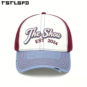 Gorra de Béisbol de 6 Paneles con Logotipo Personalizado, Estilo Urbano, Venta al Por Mayor, Visera Desgastada, Gorra de Algodón Lavado con Bordado, Fabricante - Product Image 3