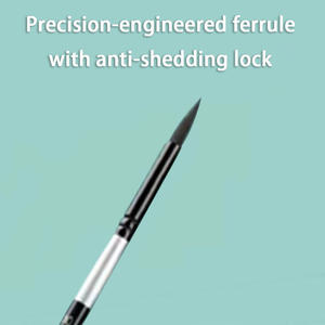 Pinceles de acuarela sintéticos individuales de alta calidad para artistas principiantes fibra mixta punta redonda retención de agua fuerte - Product Image 5