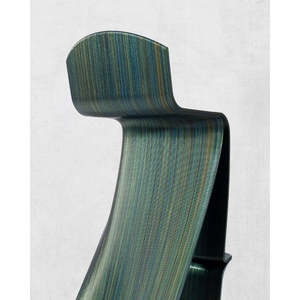 Taburete alto de diseño italiano-Muebles sostenibles de Palermo Venta caliente Producto de PLA duradero estriado verde para hoteles Durable de lujo - Product Image 4