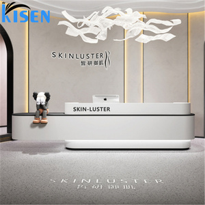 Mostrador de Recepción Grande de Acero Inoxidable Kisen Beauty para Oficina, Hospital, Bar, Hotel, Sala de Estar, Taller, Salón, Caja - Product Image 2