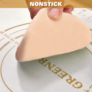<b>Mat</b> Dough Silicon Baking Silicone Pastry <b>Rolling</b> Dough <b>Mat</b> With Measurement Baking Silicone Dough Pastry <b>Mat</b> - Product Image 2