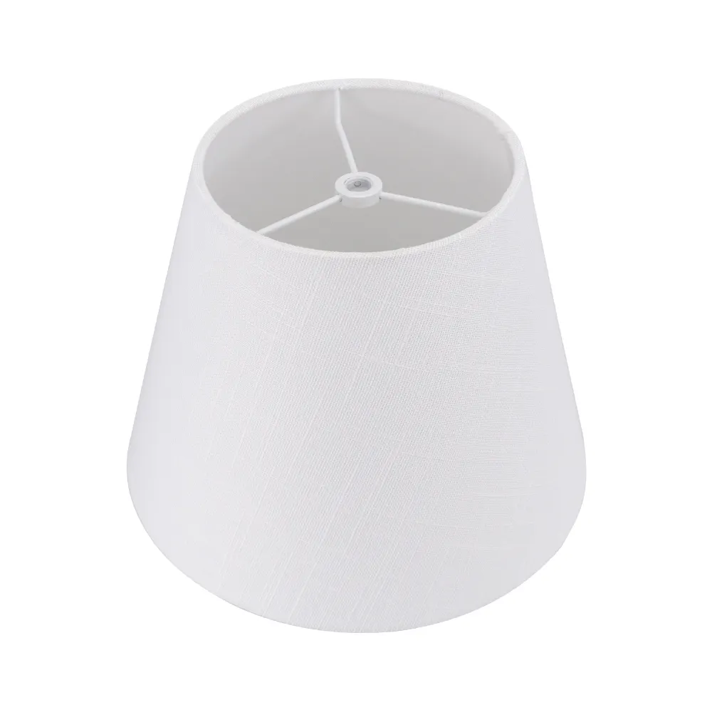 Abat-jour en tissu de couleur blanche pour lampe de table, nouveau design, vente en gros