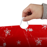 Sac à cordon de Noël Père Noël en plastique PE, sac d'emballage cadeau, taille personnalisée acceptée