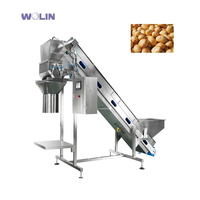 Machine d'emballage automatique de pesage de charbon de bois en cubes de maille pour oignons et pommes de terre de 5 kg, convoyeur à bande, peseur linéaire