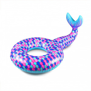 <b>Inflatable</b> Mermaid Swimming Ring 180cm Thickened Tail Design For Adults Unisex Novelty Float Pool Use - Product Image 5