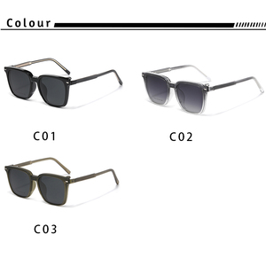 HBK-Gafas <span class=keywords><strong>de</strong></span> sol góticas cuadradas para hombre y mujer, <span class=keywords><strong>lentes</strong></span> polarizadas con marco negro y logotipo personalizado, estilo punk TR90 - Product Image 5