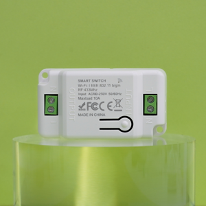 SIXWGH Interruptor de luz WiFi inteligente Funciona Alexa <span class=keywords><strong>Google</strong></span> <span class=keywords><strong>Home</strong></span> SmartThings Apple HomeKit Siri-Control de voz No requiere concentrador 10A Max 250V - Product Image 4