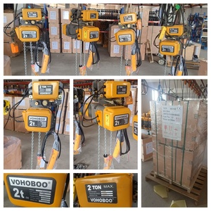1T 2 3 Ton 5T 10 Ton Derek Rantai Listrik Kecepatan Ganda Pengangkat Kustom Mesin Pengangkat Derek Derek Listrik Dengan Troli - Product Image 4
