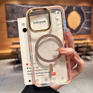 Venta caliente de lujo Bling Glitter a prueba de golpes magnético celular funda para teléfono móvil para <span class=keywords><strong>iPhone</strong></span> 15 16 17 <span class=keywords><strong>Pro</strong></span> <span class=keywords><strong>Max</strong></span> 14 Plus <span class=keywords><strong>13</strong></span> <span class=keywords><strong>12</strong></span> 11 funda - Product Image 6