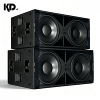 Subwoofer portable puissant à double haut-parleur de 18 pouces, 4 ohms, 3600 W, en contreplaqué de bouleau, basses puissantes