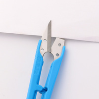 Ciseaux à fil JACK bleus, petits, avec manche en plastique, ciseaux à broder en forme de U, outils de couture