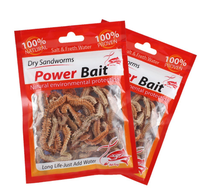 TOPIND Appât écologique en ABS pour vers à soie vivants, leurre en bois et plastique pour la pêche à la truite, à la carpe, au brochet, au bar, aux crevettes dans les rivières et les lacs