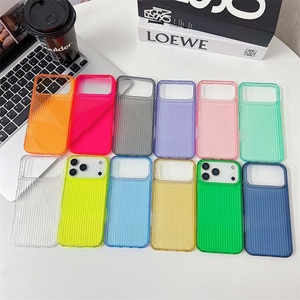 Funda Transparente de TPU con Rayas Neón para iPhone 17 16 15 14 Air Pro Max, Carcasa Trasera Suave Antigolpes - Product Image 2