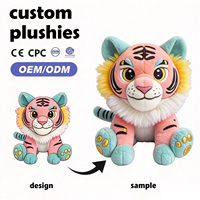 Peluche Bulldog Personnalisée OEM ODM, Animal en Peluche Dessin Animé Personnalisé, Poupée Mascotte en Coton Ultra Doux, Cadeaux de Marque