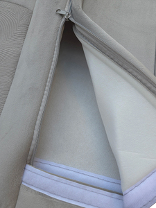 Juego Completo de Tapicería Premium WING, Juego Completo de Interiores, Fundas para Asientos de Coche en Gris Claro para Toyota Innova 2010-2015 - Product Image 5