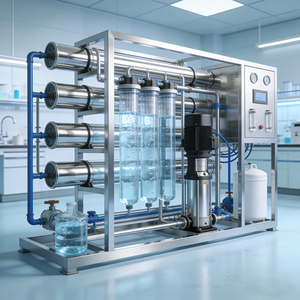 Dispositif de purification d'eau ultra-pure industrielle avec des blocs EDI, machine d'osmose inverse - Product Image 2