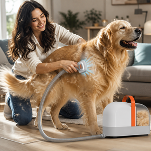 Aspiradora de aseo para mascotas 5 en 1 G22 succión 12000Pa depósito 3,0L filtro HEPA cortadora cepillo deslanador para perros y - Product Image 1