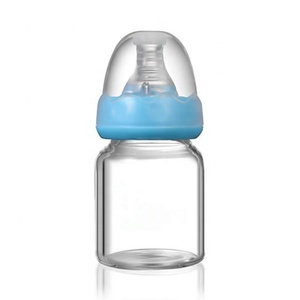 Venta al por mayor de plástico libre de Bpa y alta borosilicato de leche de vidrio de 60ml botella de bebé recién nacido bebés en a granel - Product Image 4
