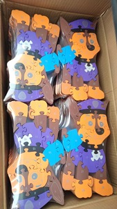 Blocs de Puzzle en bois respectueux de l'environnement jouets éducatifs pour enfants de la maternelle numéro Animal Puzzle éducation scientifique pour chien - Product Image 6