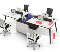 Table de bureau modulaire moderne Poste de travail pour le personnel Mobilier de bureau commercial Ensemble bureau de séparation