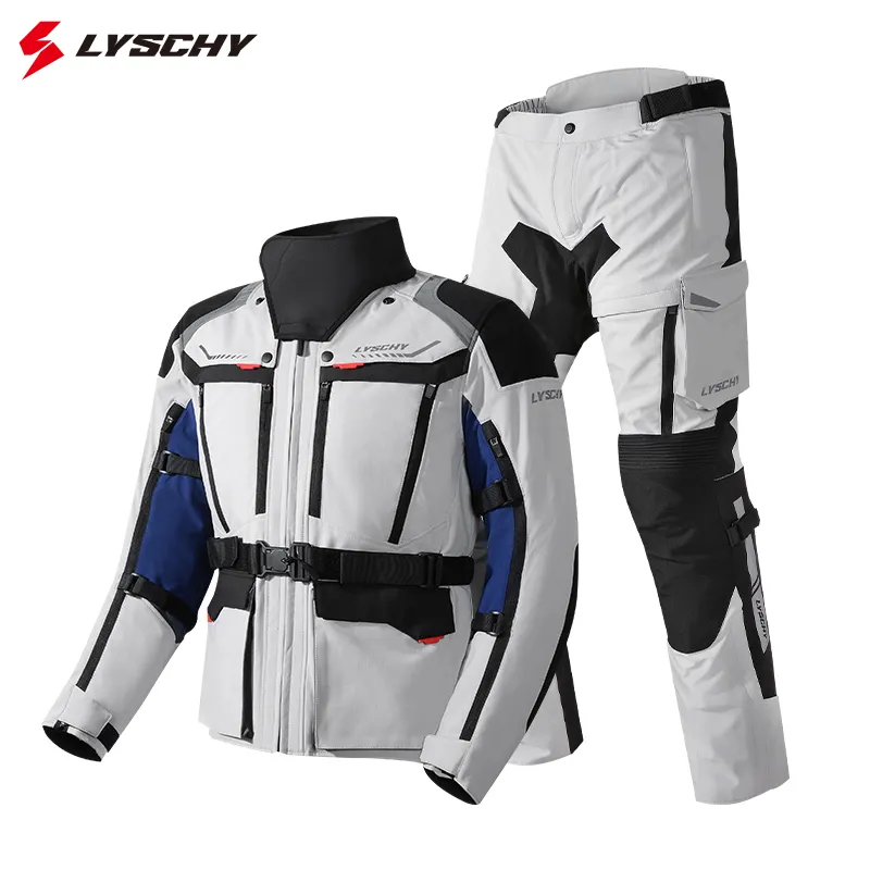 LYSCHY Motorrad Reit anzug Jacken hose CE2 Ganzkörper schutz Crash Proof Wasserdicht Regen fest Warm Cold Proof Anzug