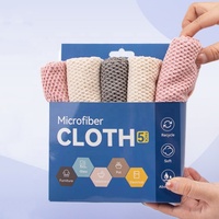Chiffon de nettoyage en microfibre OEM à marque privée 300 GSM 30x30cm, serviettes de cuisine absorbantes réutilisables à séchage rapide pour la vaisselle