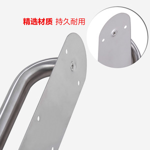 Poignées de porte en acier inoxydable, plaque de poussée et de traction pour porte en bois ou en fer, design minimaliste, installation facile - Product Image 4