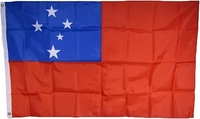 Livraison rapide 3x5ft Polyester Prix bon marché National Samoa imprimer drapeau personnalisé avec deux œillets