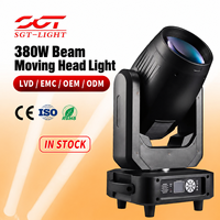 Projecteur Beam à Tête Mobile Haute Puissance 380W, 16 Canaux RDM, Prisme 2-3 Degrés, Gobo, Effet Frost, Faisceau Réglable, Lumière de Scène DJ pour Théâtre
