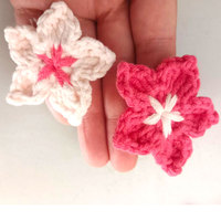 Patchs brodés artisanaux à deux couches, style coréen, fleurs à cinq pétales aux couleurs bonbon, pour accessoires vestimentaires pour enfants