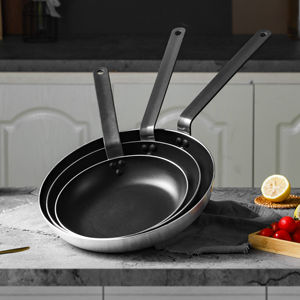 Juegos de utensilios de cocina comerciales de 16-40 cm, sartén de doble fondo para el hogar, sartén antiadherente de aluminio para cocina de Gas e inducción - Product Image 1