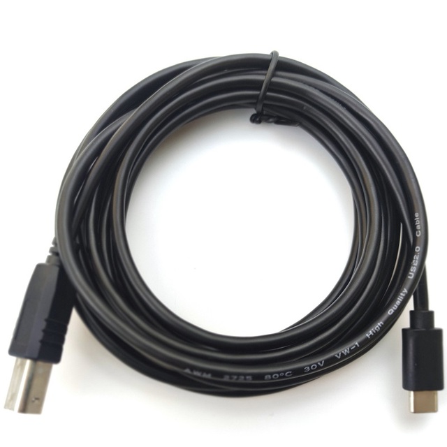 Wholesale Price 3ft 5ft USB C to USB Cable Black for Scanner Printer Type C to USB Printer Cable