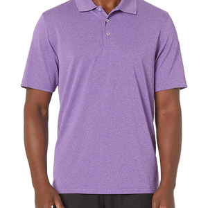 Chemises de golf personnalisées pour hommes, tissu tricoté extensible en spandex/polyester, service ODM - Product Image 4